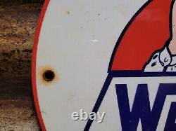Vintage Wareco Porcelain Sign Gasoline Gas Station William Ware Texaco Products