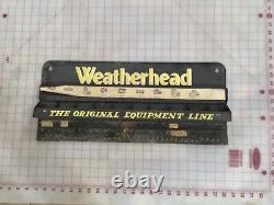 Vintage Weatherhead Metal Sign Automotive Tool Display Hydraulic Fittings Shop