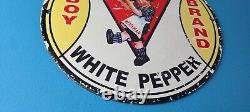 Vintage Weideman Boy Brand Sign Porcelain Piggly Grocery Store Gas Sign