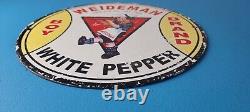 Vintage Weideman Boy Brand Sign Porcelain Piggly Grocery Store Gas Sign