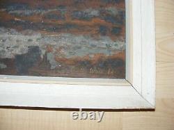 Vintage Welsh Oil Painting Charles White West Wales Seascape Welsh Artist 1964