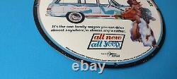 Vintage Willy's Porcelain Gas Oil Jeep Kaiser Service Dealership Sales Sign