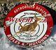 Vintage Winchester Porcelain Sign Firearms Gas Service Advertisement Sign