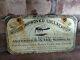 Vintage Wood's Improved Lollacapop Antidote Porcelain Medicine Sign 5.5 X 10.5