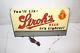 Vintage C. 1950 Stroh's Beer Gas Oil 2 Sided 19 Lighted Metal Signvery Nice