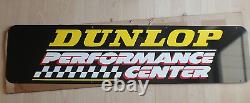 Vintage dunlop performance center tire rack sign 48 x 11 1/2