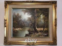 Vintage gilt framed original signed oil painting by artist I Cafieri