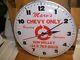 Vintage Nos Gm Chevrolet California Bone Yard Clock Sign Chevy Gas Oil Hot Rod