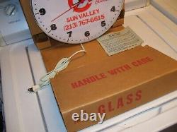 Vintage nos GM Chevrolet California Bone yard Clock sign chevy gas oil hot rod