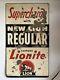 Vintage Original Lion Gas And Oil Company Sign