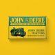 Vtg 15x9 In John Deere Tractors Moline Il. Advertising Sign Heavy Die Cut Metal