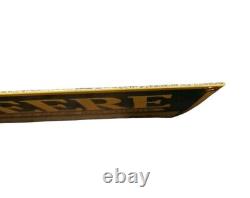 Vtg 15x9 in JOHN DEERE TRACTORS MOLINE IL. ADVERTISING SIGN HEAVY DIE CUT METAL