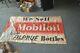 Vtg 1930s Mobiloil Gargoyle Mobil Oil Litho Banner Sign Filpruf Bottles