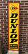 Vtg 1977 Dunlop Tires Embossed Metal Sign Vertical 60 Gas & Oil Station