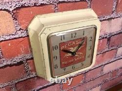 Vtg Ingraham Mobil Oil-pegasus Old Gas Station Advertising Wall Clock Sign-shell