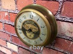 Vtg Ingraham Oilzum Oil Old Gas Station Advertising Display Wall Clock Sign Esso