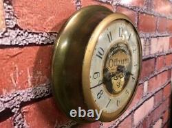 Vtg Ingraham Oilzum Oil Old Gas Station Advertising Display Wall Clock Sign Esso