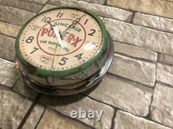 Vtg Ingraham Sinclair Power-x Old Gas Station Oil Advertising Wall Clock Sign