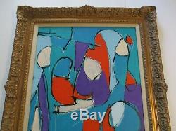 Walker Vintage Contemporary Modernism Painting Abstract Bold Modernism Cubism