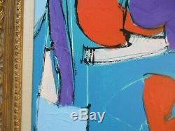 Walker Vintage Contemporary Modernism Painting Abstract Bold Modernism Cubism