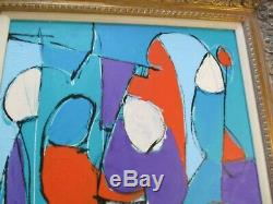 Walker Vintage Contemporary Modernism Painting Abstract Bold Modernism Cubism