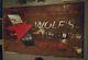 Wolf's Head Large Vintage Motor Oil Sign 3ft X 5ft Gas & Oil Advertising