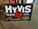 -vintage Hyvis Porcelain Motor Oil Sign
